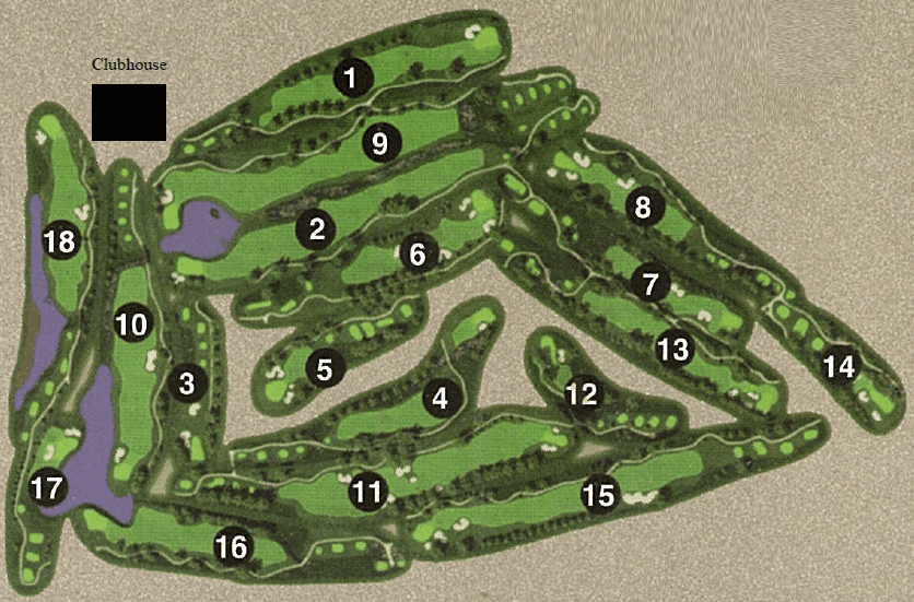 The Ridge Course Map